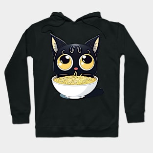 Kawaii Cute Anime Cat Otaku Japanese Ramen Noodles - Cat Lover Hoodie